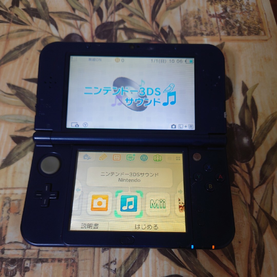 □Newニンテンドー3DS LL メタリックブルー 本体 携帯用ゲーム本体