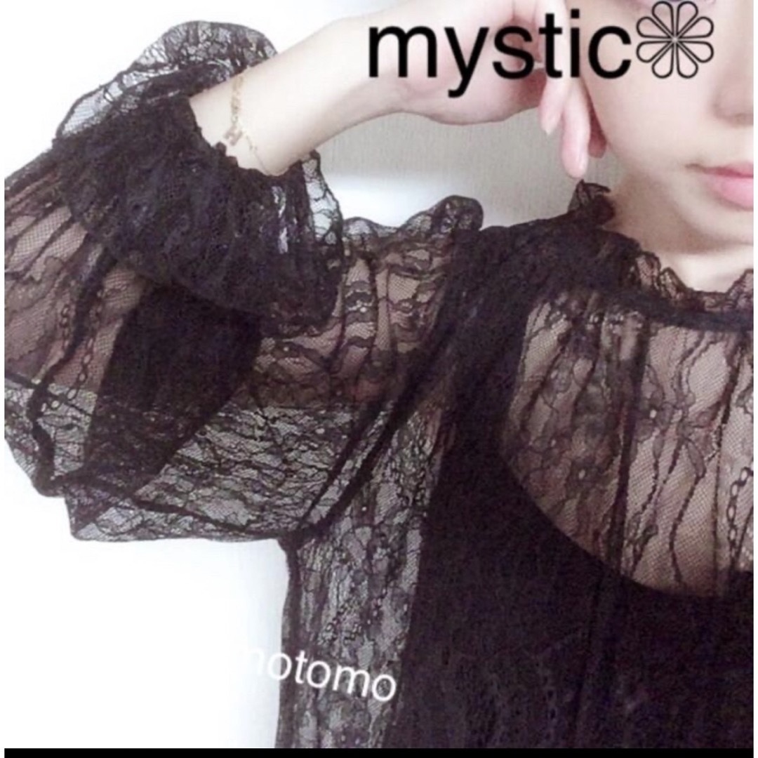 mystic(ミスティック)の新品❁﻿ミスティック　ニットキャミ&レースブラウスセット レディースのトップス(シャツ/ブラウス(長袖/七分))の商品写真