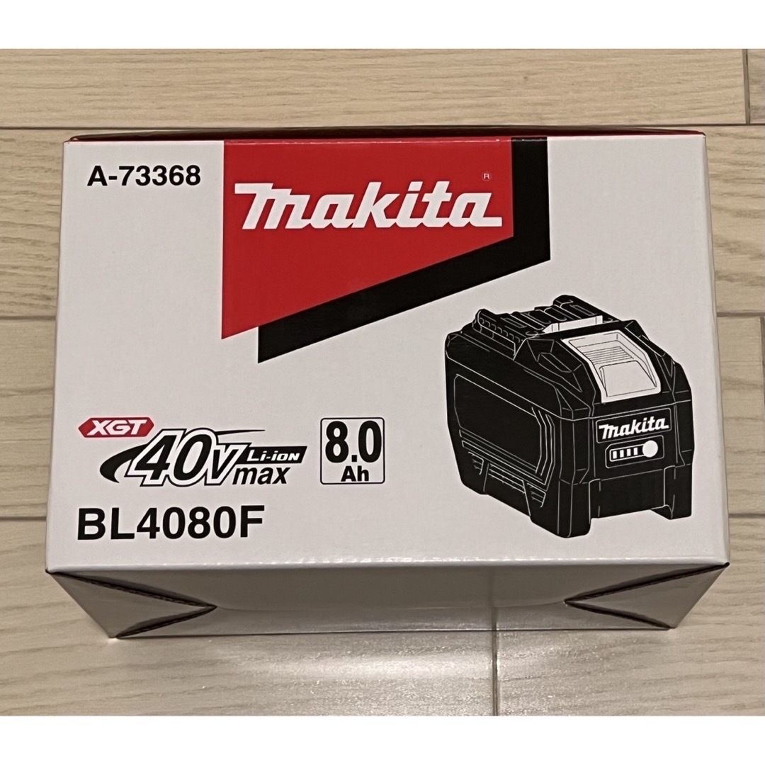 バイクマキタ　Makita 40Vmax  純正バッテリー　BL4080F 充電7回