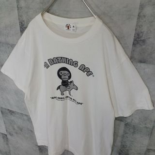 A BATHING APE エイプ ベイプ メンズ Tシャツ ホワイト M
