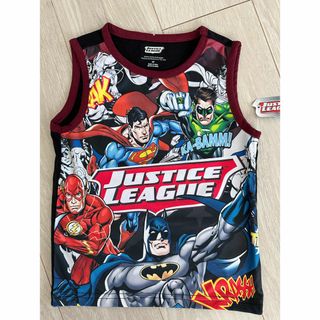 マーベル(MARVEL)のアメリカ購入ジャスティスリーグ未使用タンク4Tバットマン　スーパーマン　アメコミ(Tシャツ/カットソー)