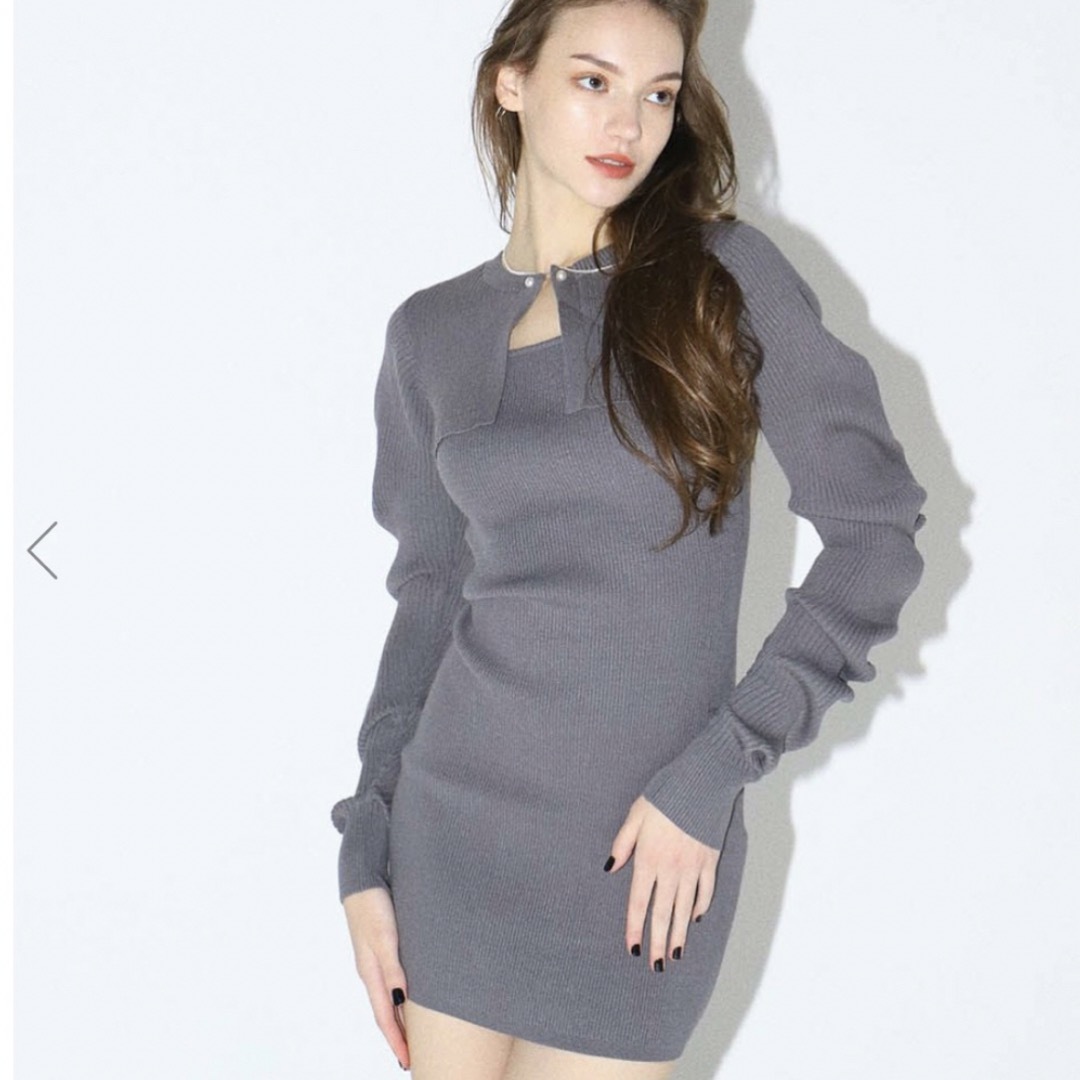 Bubbles(バブルス)の💞MELT THE LADY💞curve arm onepiece レディースのワンピース(ミニワンピース)の商品写真