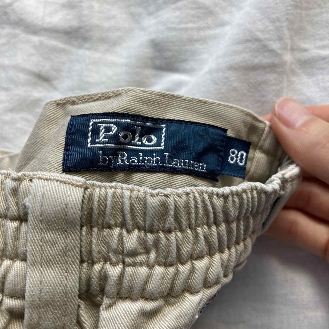 POLO（RALPH LAUREN）(ポロ)のポロバイラルフローレン　ショートパンツ　80cm キッズ/ベビー/マタニティのベビー服(~85cm)(パンツ)の商品写真