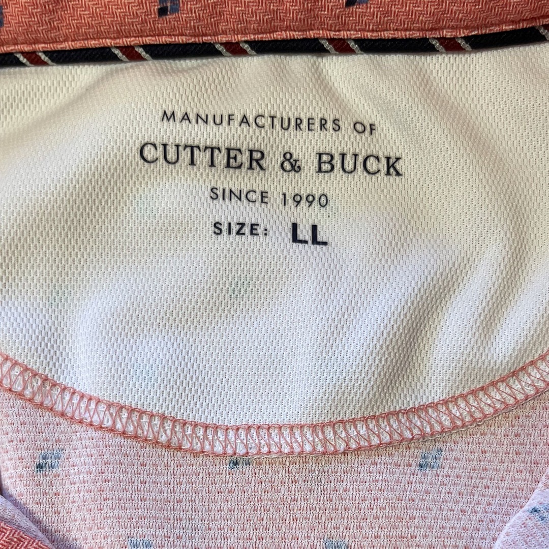 CUTTER & BUCK(カッターアンドバック)のCUTTER＆BUCKポロシャツボタンダウン美品 スポーツ/アウトドアのゴルフ(ウエア)の商品写真