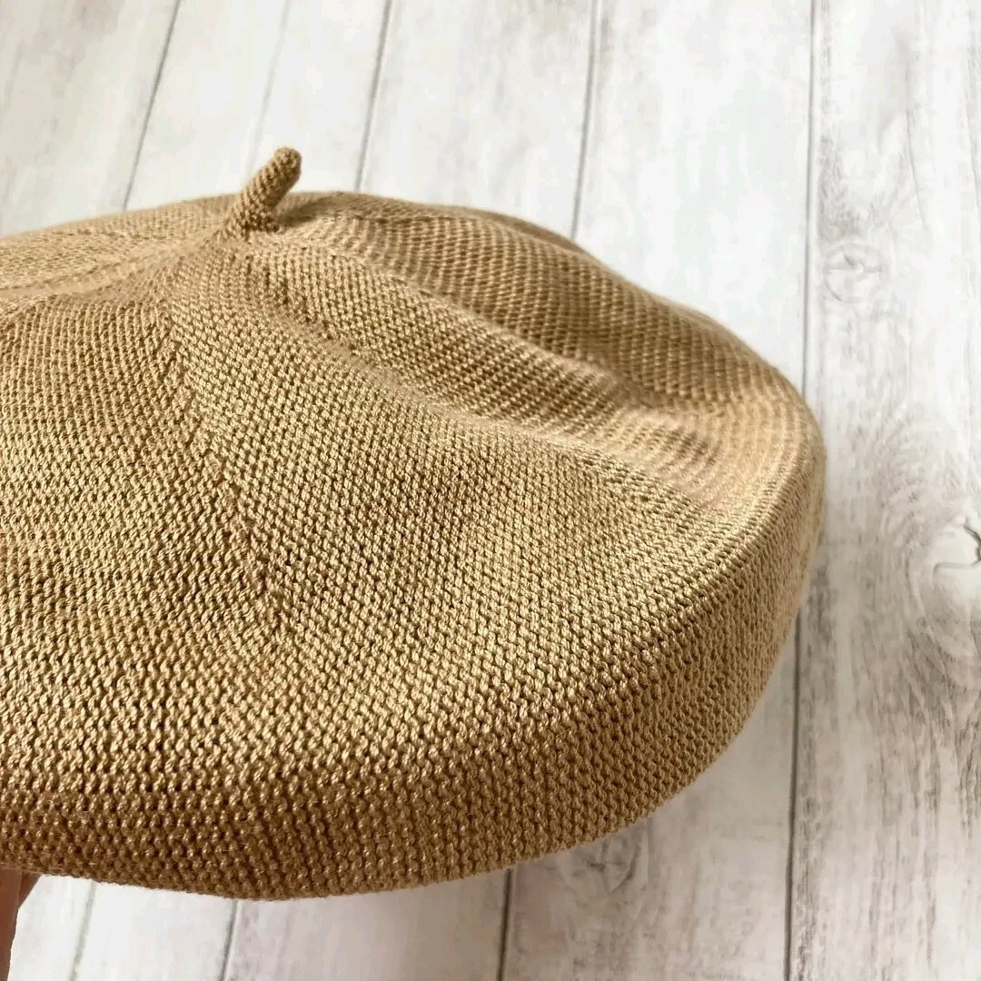 夏のアイテム*☆*サマー　シンプルデザイン　ベレー帽　ブラウン*☆* レディースの帽子(ハンチング/ベレー帽)の商品写真