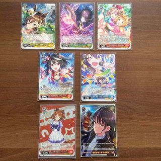 ヴァイスシュヴァルツ(ヴァイスシュヴァルツ)のヴァイスシュバルツ　ウマ娘　プリティーダービー　SR,OFR,RR　7枚セット(シングルカード)