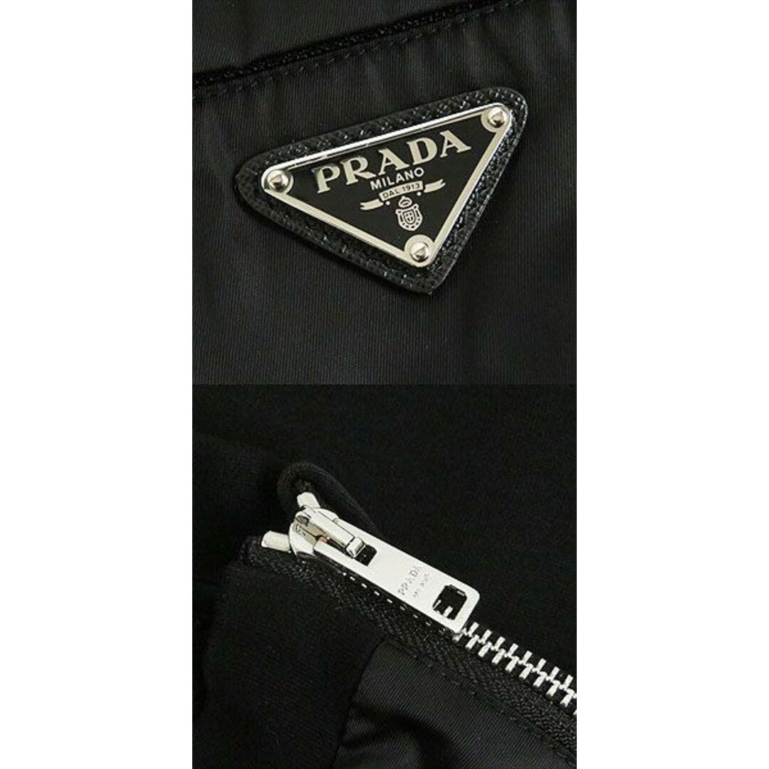 美品□2019年製 PRADA/プラダ UJL073 トライアングルロゴ/三角プレート ナイロン切替 長袖 スウェットシャツ/トレーナー ブラック S  正規品