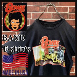 ミュージックティー(MUSIC TEE)の【激レア】USA製　デヴィッドボウイ　David Bowie バンドTシャツ古着(Tシャツ/カットソー(半袖/袖なし))