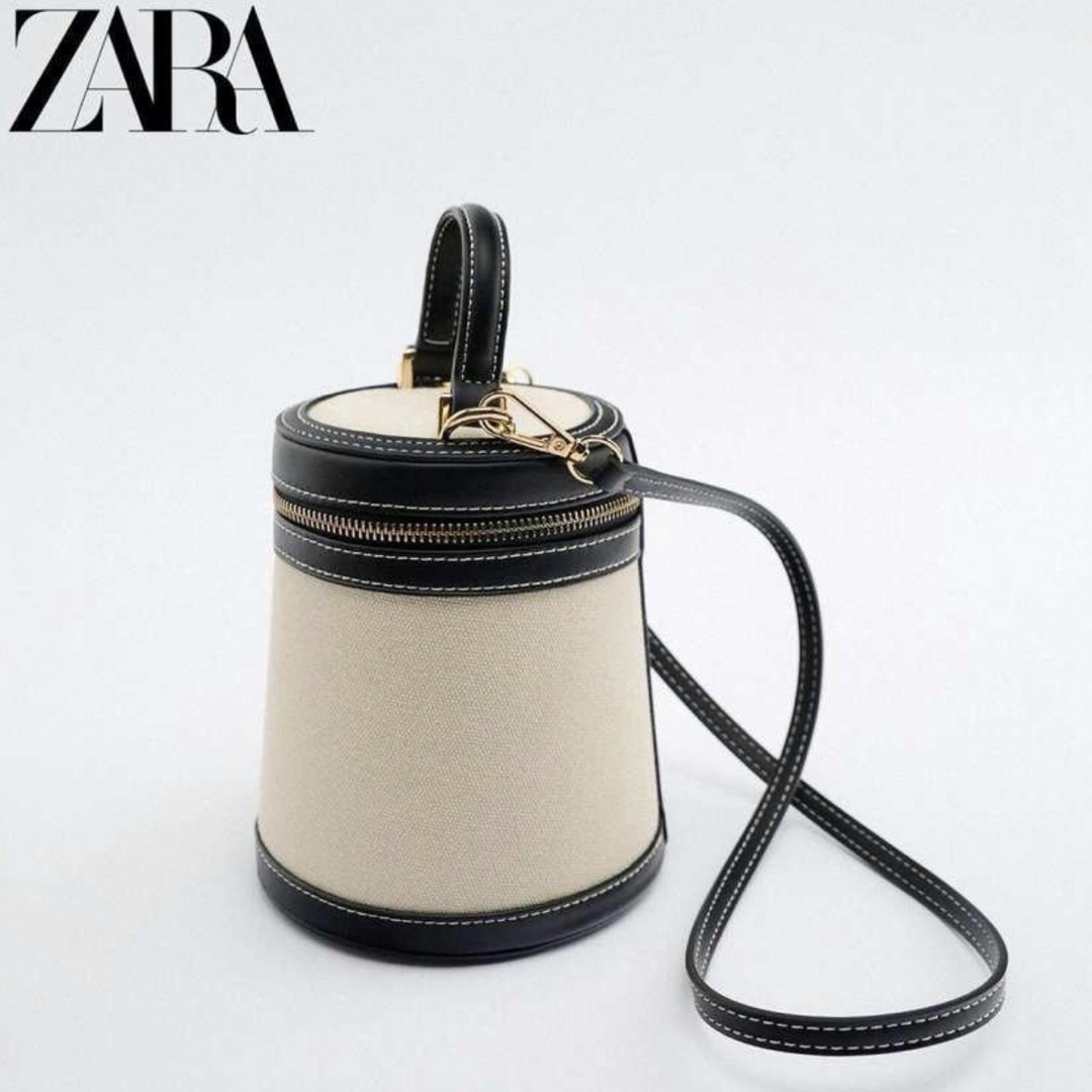 ZARA(ザラ)のZARA コントラストボックスバッグ　ショルダーバッグ レディースのバッグ(ショルダーバッグ)の商品写真