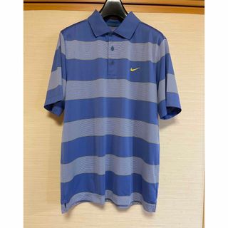 ナイキ(NIKE)のNI!E GOLFポロシャツブルー L(ウエア)