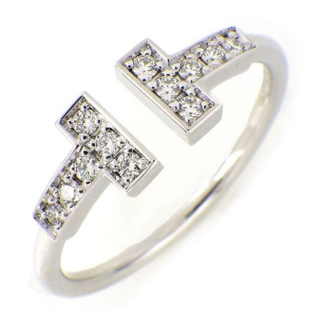 ティファニー Tiffany & Co. リング Tワイヤー 60147232 ダイヤモンド 計0.13ct K18WG 12.5号