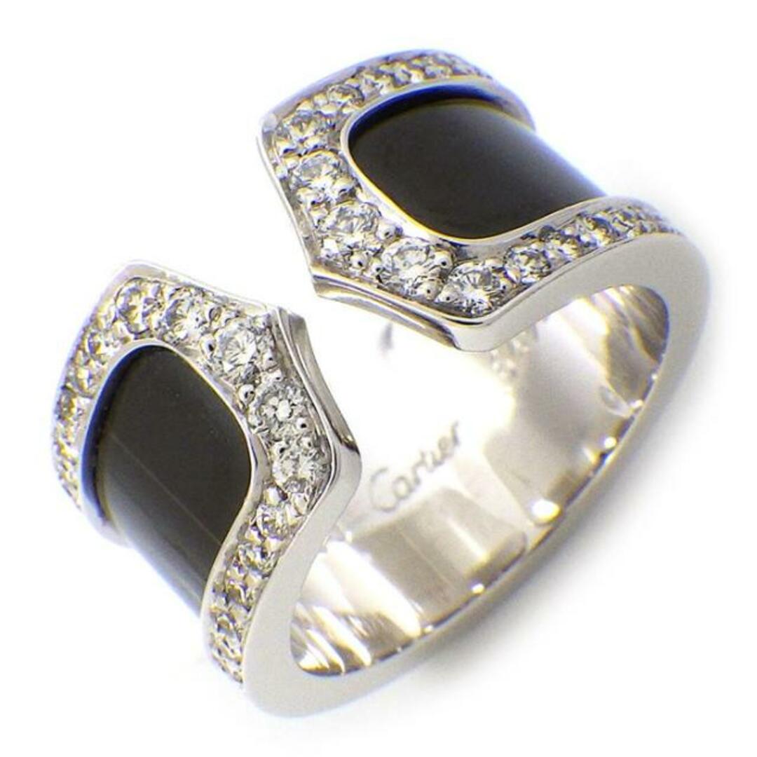 カルティエ C2 ダイヤモンド リング 指輪 10号 K18WG(18金 ホワイトゴールド)