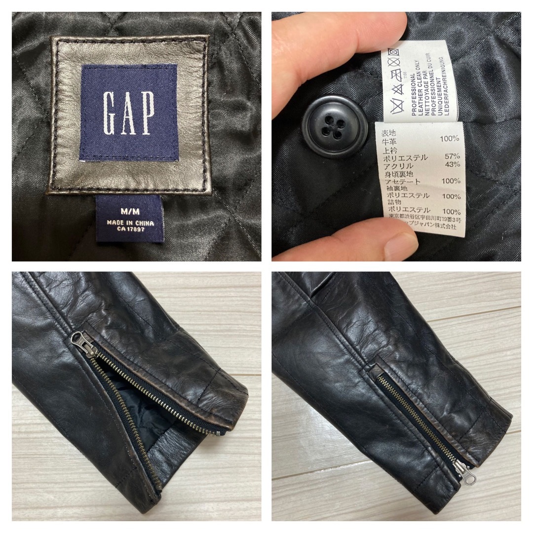 OLD GAP シングル レザーライダース King Gnu 井口理 着用 M