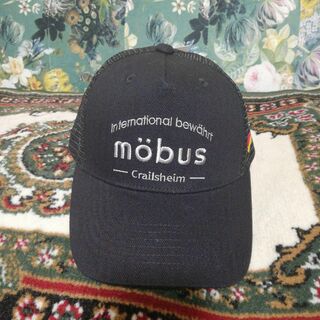 モーブス(mobus)のmobus　キャップ　ブラック　（刺繍）(キャップ)