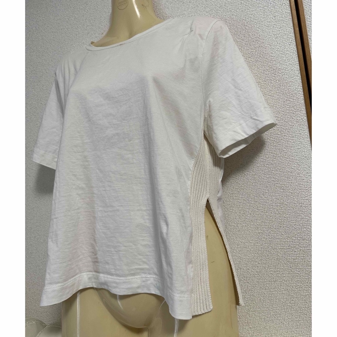 ZARA(ザラ)のZARA 両サイドスリットがセクシーtシャツ ホワイト メンズのトップス(Tシャツ/カットソー(半袖/袖なし))の商品写真