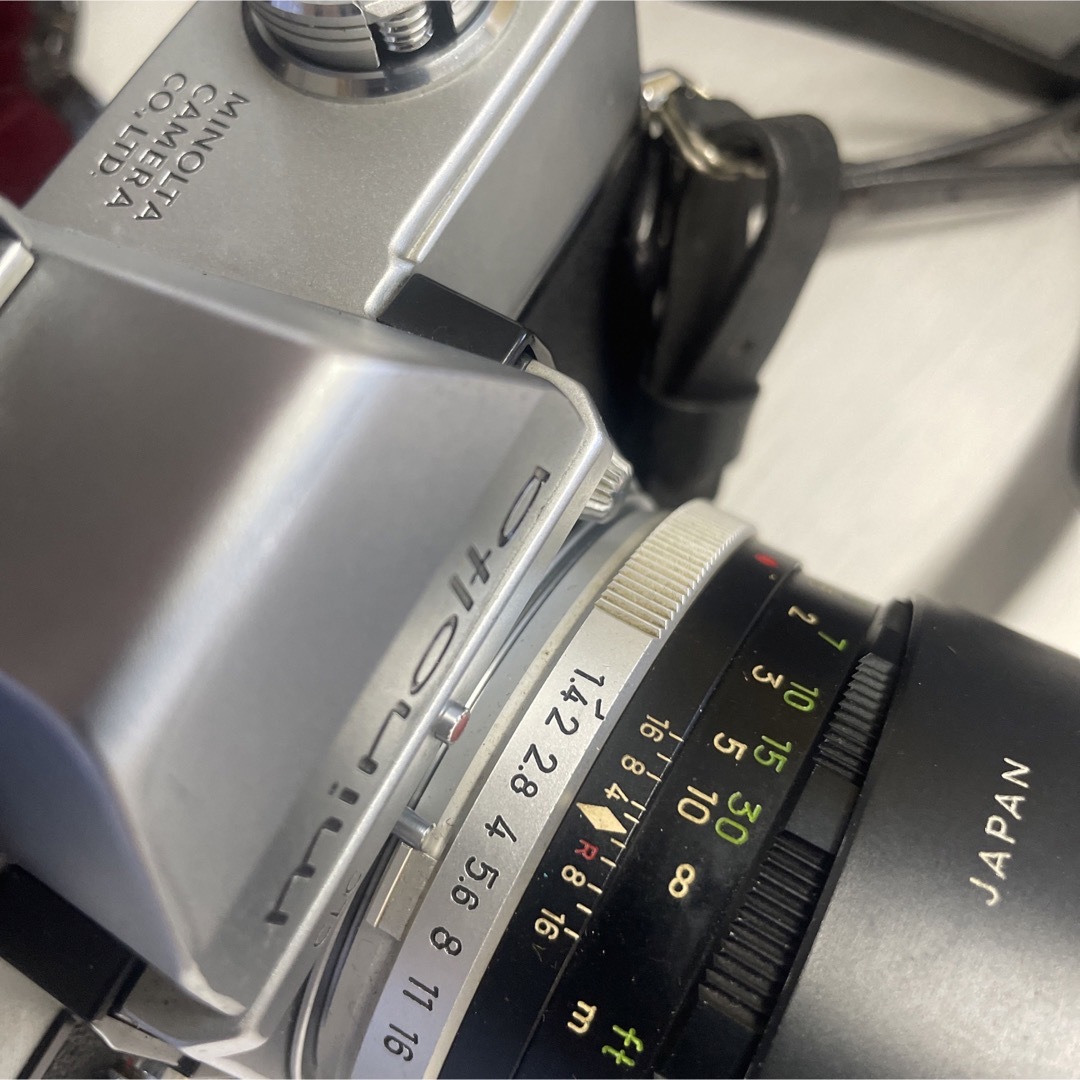 KONICA MINOLTA(コニカミノルタ)のミノルタSRT101 kenko望遠2倍レンズ付き スマホ/家電/カメラのカメラ(フィルムカメラ)の商品写真