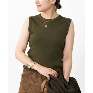 ドゥーズィエムクラス(DEUXIEME CLASSE)の★新品★  *ツイカdignity sleeveless プルオーバー  (カットソー(半袖/袖なし))