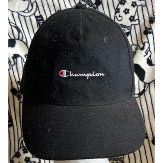 チャンピオン(Champion)の紫外線対策に!!程度良好黒キャップ♪【Champion　チャンピオン】フリー(キャップ)