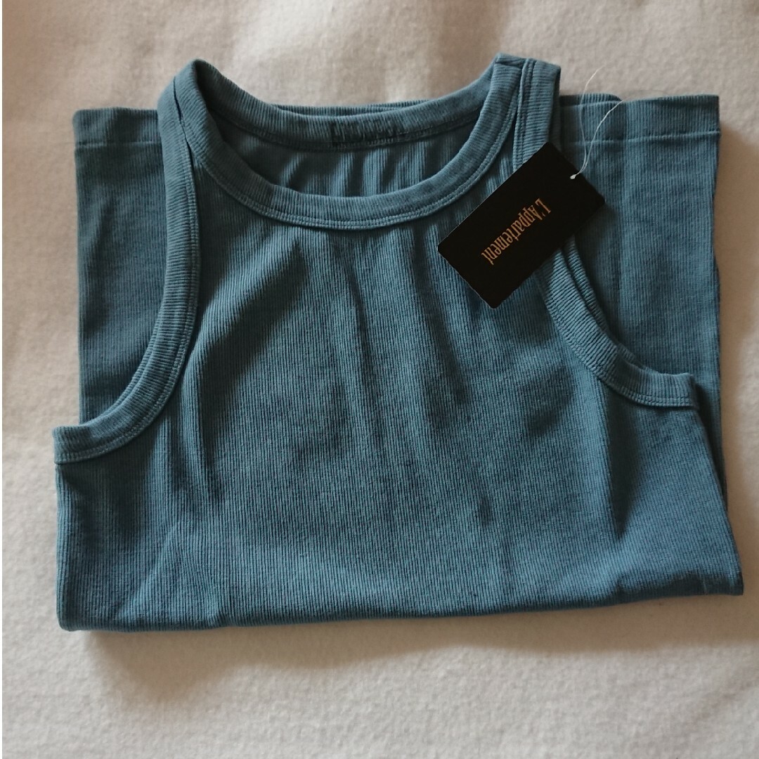 L'Appartement DEUXIEME CLASSE(アパルトモンドゥーズィエムクラス)の【GOOD GRIEF!/グッドグリーフ】Rib Tank Top  ブルー レディースのトップス(タンクトップ)の商品写真