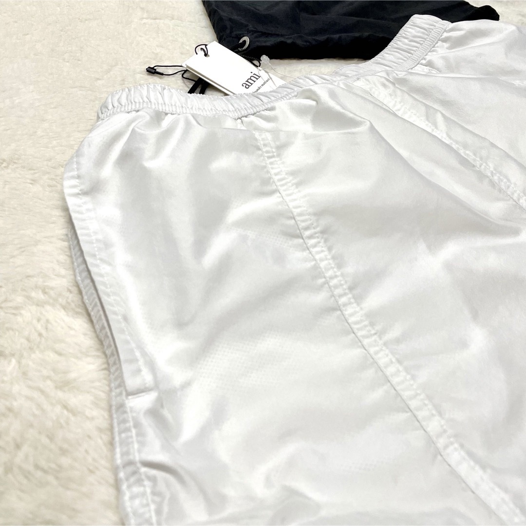 【新品タグ付】 Ami Paris ナイロンスイムショーツ ハートロゴ 水着