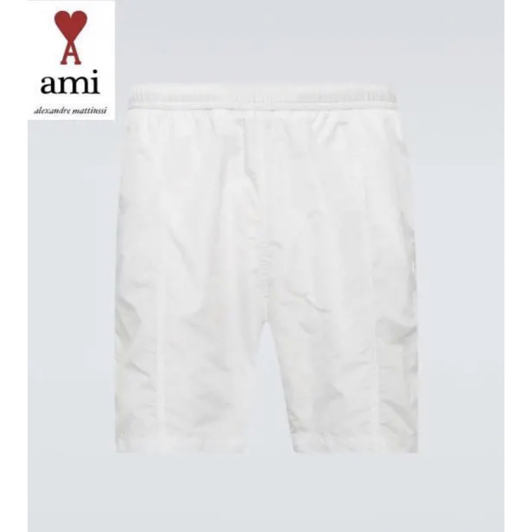 ami(アミ)の【新品タグ付】 Ami Paris  ナイロンスイムショーツ ハートロゴ 水着 メンズの水着/浴衣(水着)の商品写真