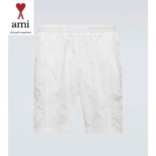 アミ(ami)の【新品タグ付】 Ami Paris  ナイロンスイムショーツ ハートロゴ 水着(水着)