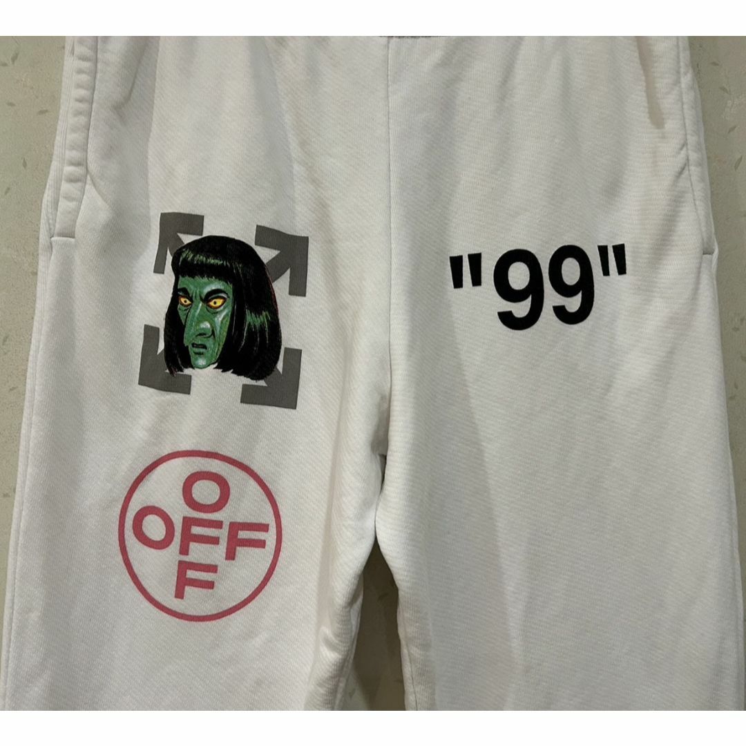 OFF-WHITE(オフホワイト)の＊オフホワイト OFF-WHITE Green Man スウェット パンツ L メンズのパンツ(その他)の商品写真