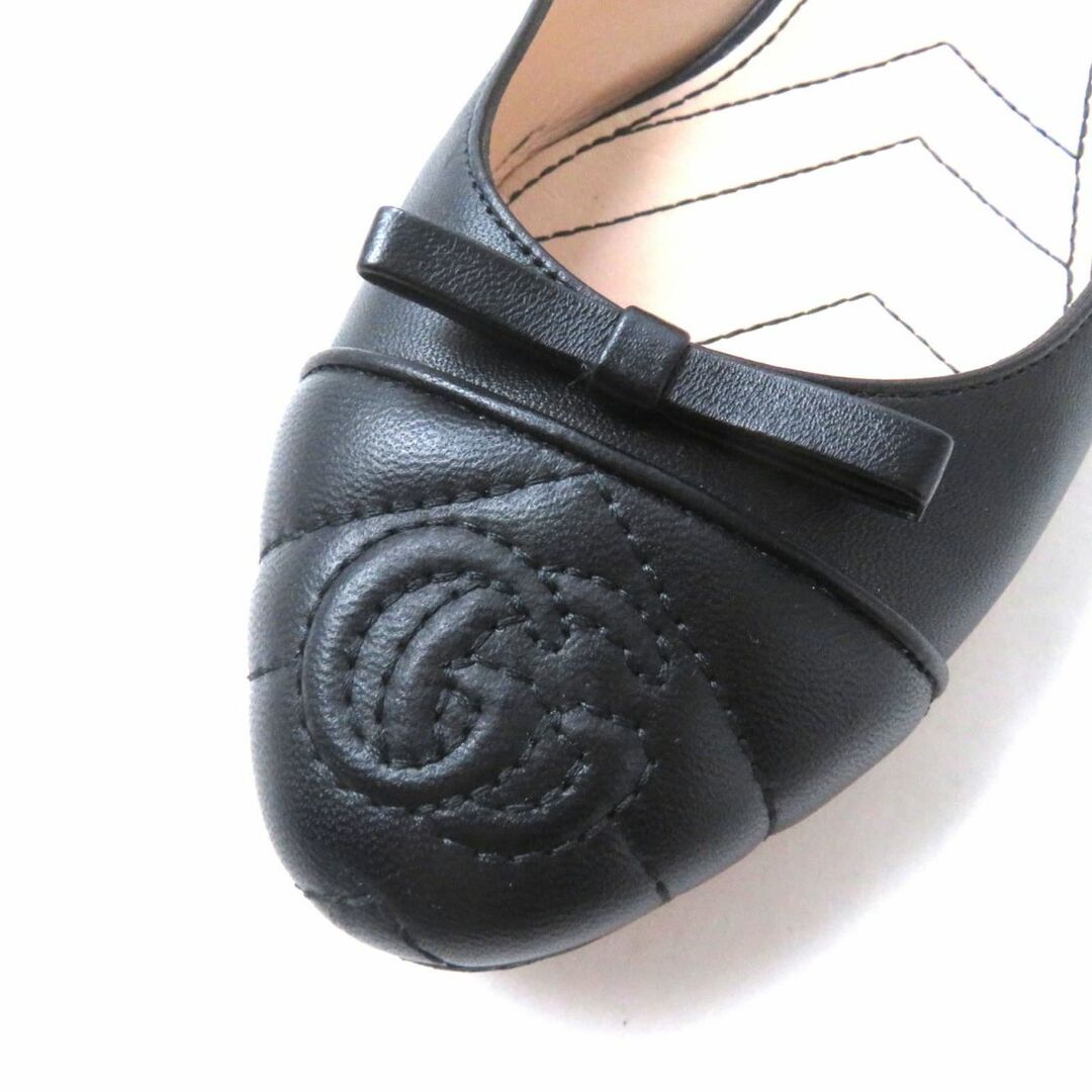 グッチ靴　GGマーモント　フラットシューズ　黒　36サイズ