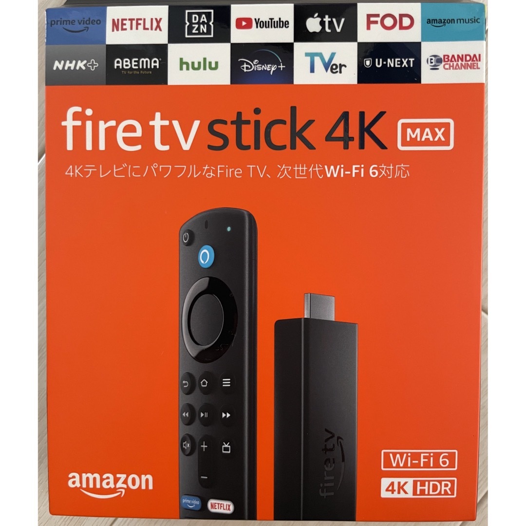 Amazon(アマゾン)のFire TV Stick - 4k Max 新品未開封 スマホ/家電/カメラのテレビ/映像機器(その他)の商品写真