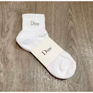 【おすすめ靴下】Dime logo white socks(ソックス)