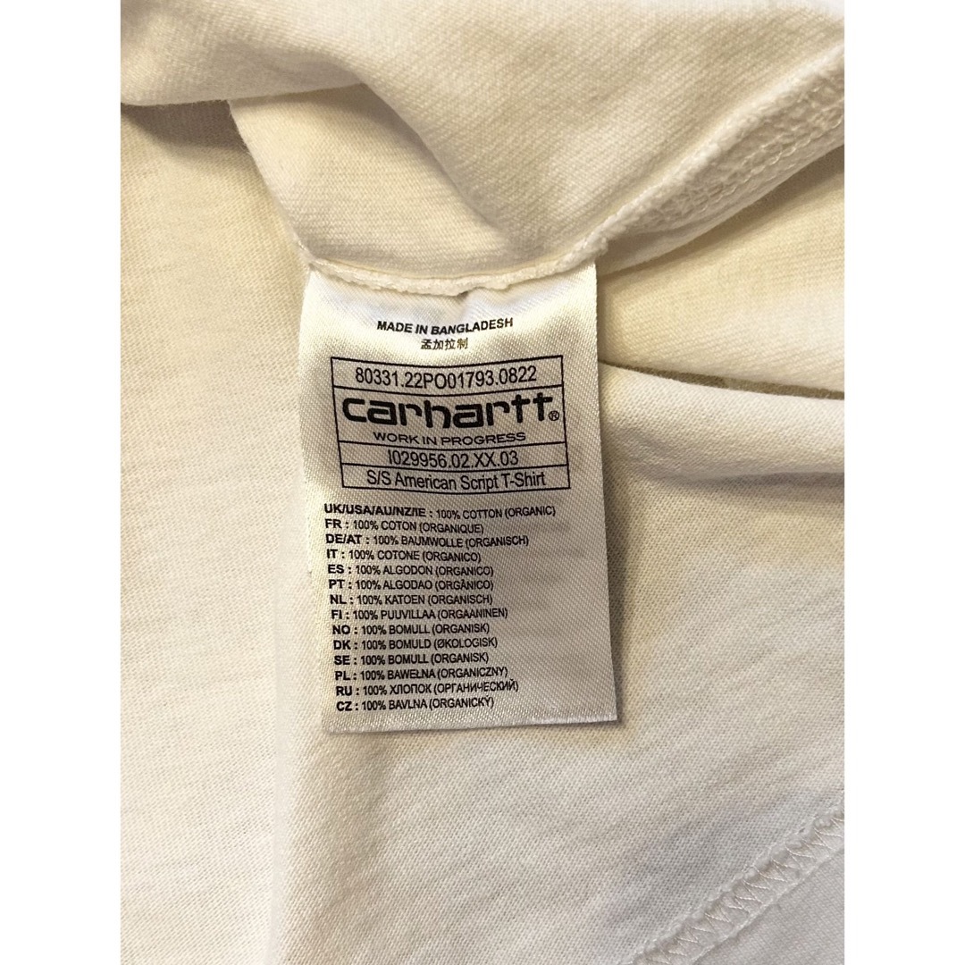 carhartt(カーハート)のcarhartt wip カーハート　ほぼ未使用 メンズのトップス(Tシャツ/カットソー(半袖/袖なし))の商品写真