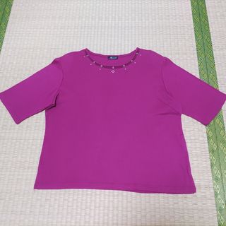 半袖Tシャツ　Lサイズ　パープル色(Tシャツ(半袖/袖なし))