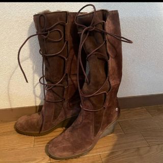 アグ(UGG)のUGG ロングブーツ 茶色(ブーツ)