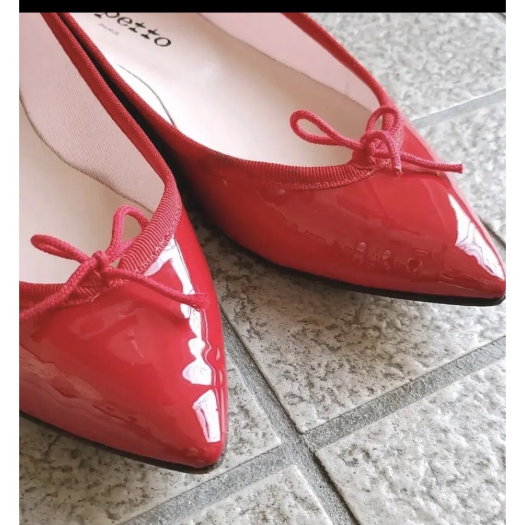 repetto(レペット)のrepetto 　レペット　バレーシューズ　レッド　37.0 レディースの靴/シューズ(バレエシューズ)の商品写真