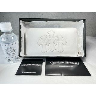 クロムハーツ(Chrome Hearts)のクロムハーツ ホワイトカラー セメタリークロスウォレット 財布(長財布)