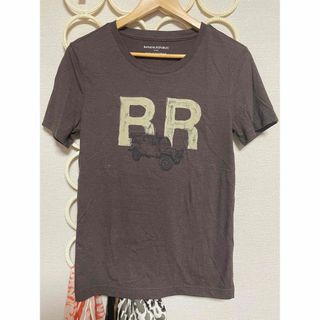 バナナリパブリック(Banana Republic)の美品　バナナリパブリック　ブラウンロゴTシャツ　S  GAP(Tシャツ/カットソー(半袖/袖なし))