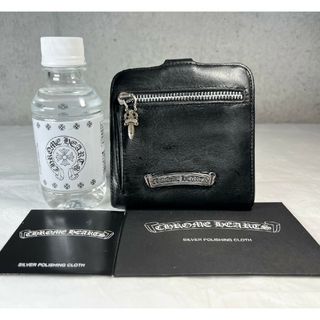 クロムハーツ(Chrome Hearts)の美品 クロムハーツ スクエアボタンビル ウォレッㇳ 財布(長財布)