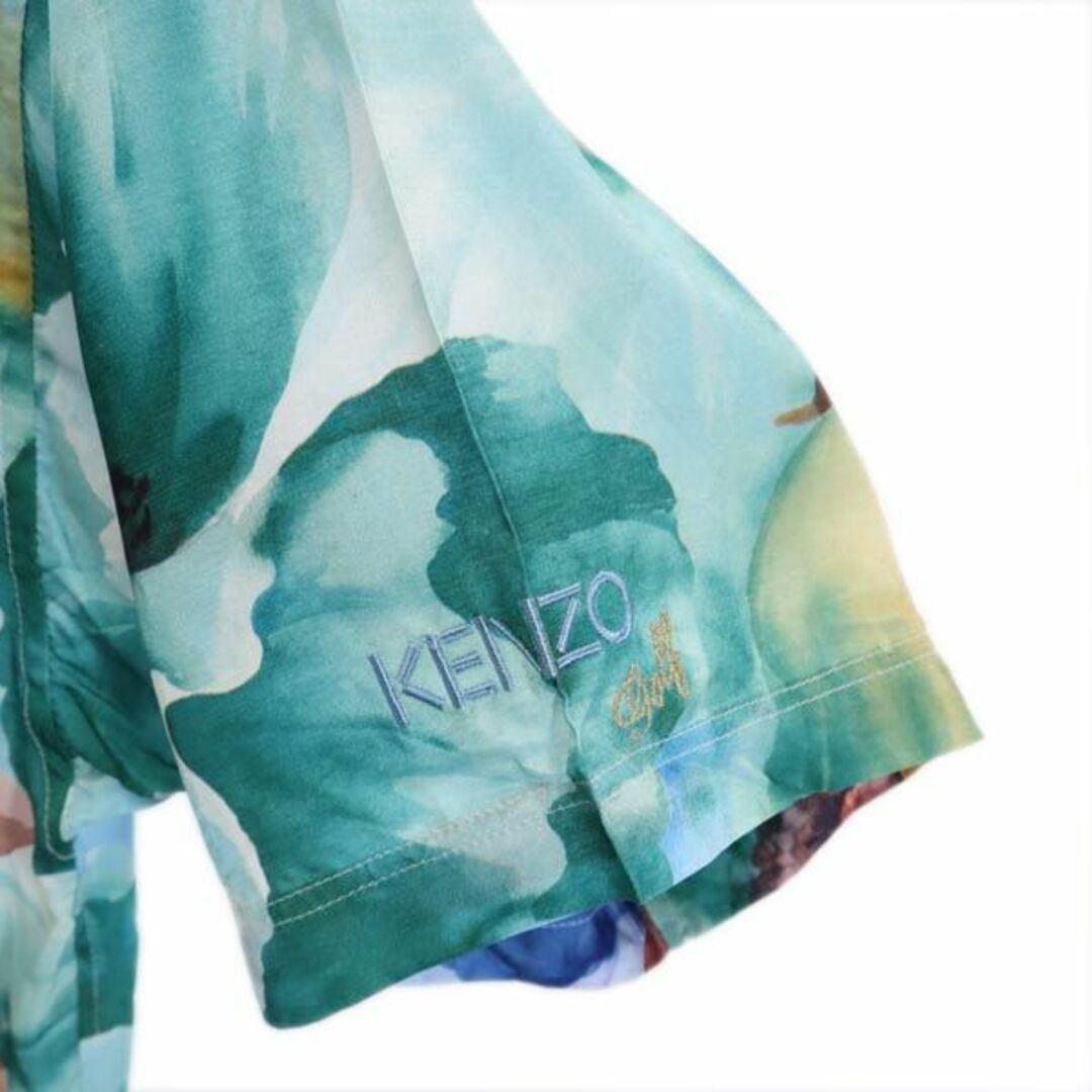 KENZO - 未使用 ケンゾー ゴルフ 日本製 花柄 オープンカラー 半袖