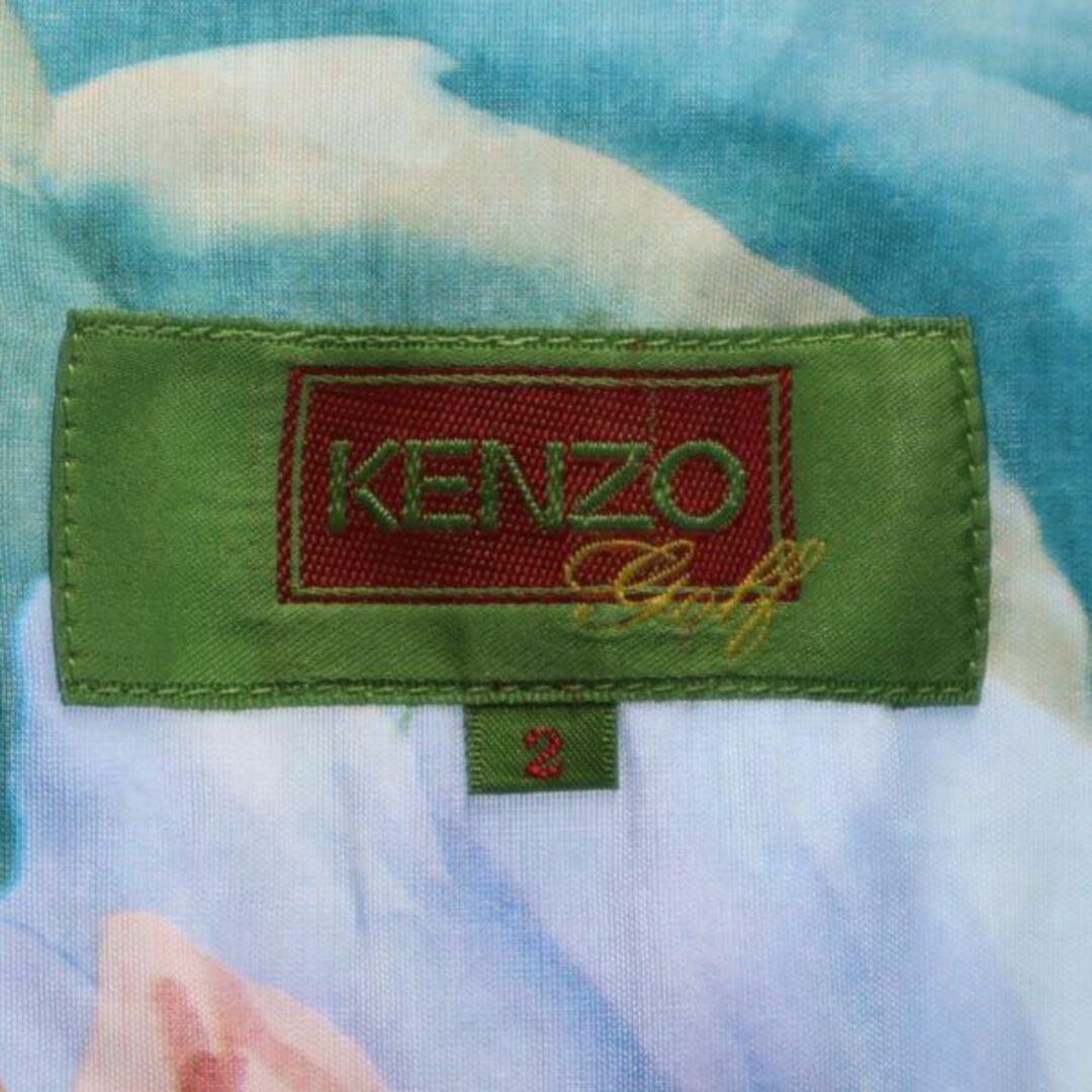 KENZO - 未使用 ケンゾー ゴルフ 日本製 花柄 オープンカラー 半袖