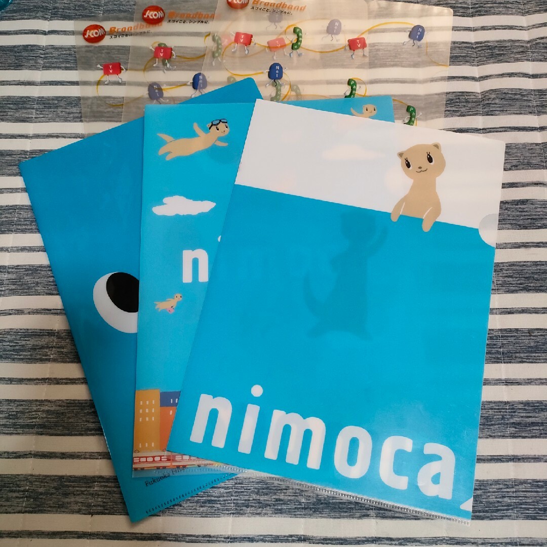 nimoca＆J:COM　クリアファイル インテリア/住まい/日用品の文房具(ファイル/バインダー)の商品写真