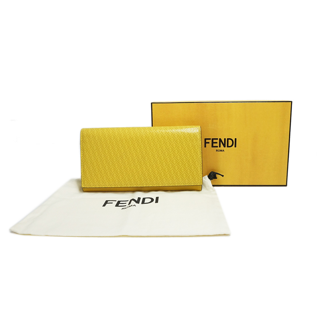 FENDI イエロー　二つ折り　財布