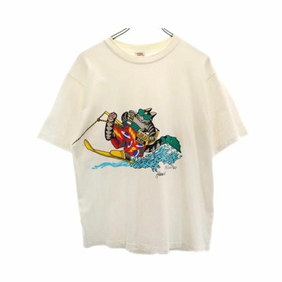 クレイジーシャツ 90s オールド ハワイ USA製 両面 プリント 半袖 Tシャツ M 白 Crazy Shirts HAWAII メンズ 【中古】  【230717】 メール便可 | フリマアプリ ラクマ