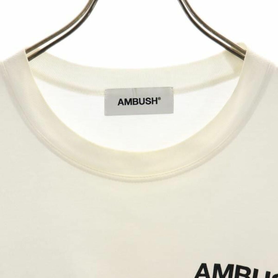 AMBUSH(アンブッシュ)のアンブッシュ 日本製 プリント 半袖 Tシャツ 3 ホワイト系 AMBUSH ロゴ メンズ 【中古】  【230717】 メール便可 メンズのトップス(Tシャツ/カットソー(半袖/袖なし))の商品写真