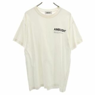 アンブッシュ 日本製 プリント 半袖 Tシャツ 3 ホワイト系 AMBUSH ロゴ メンズ   【230717】 メール便可