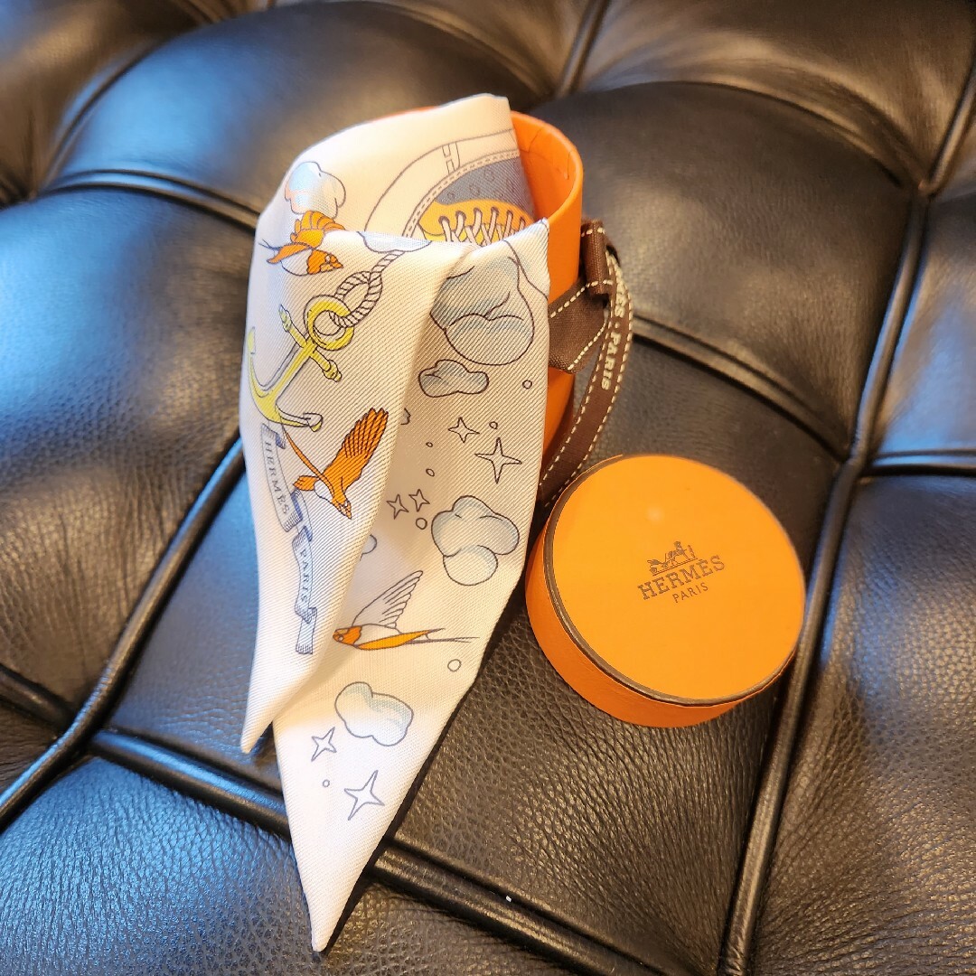 Hermes - HERMES エルメス ツイリー 私の雲 スカーフ クリーム系 新品