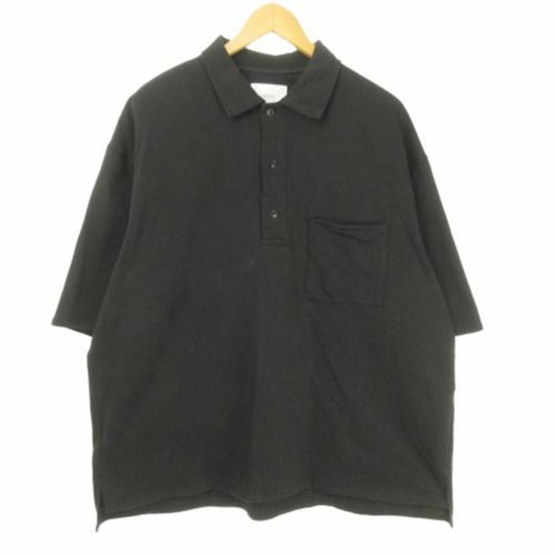 stein 20ss Polo Half Sleeve Shirt 黒 - ポロシャツ