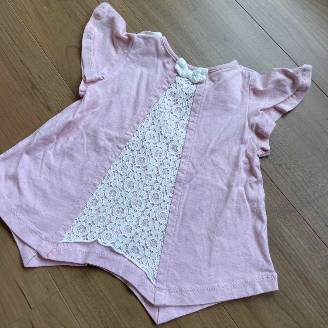 HusHush(ハッシュアッシュ)のトップス90＆パンツ100 キッズ/ベビー/マタニティのキッズ服女の子用(90cm~)(Tシャツ/カットソー)の商品写真