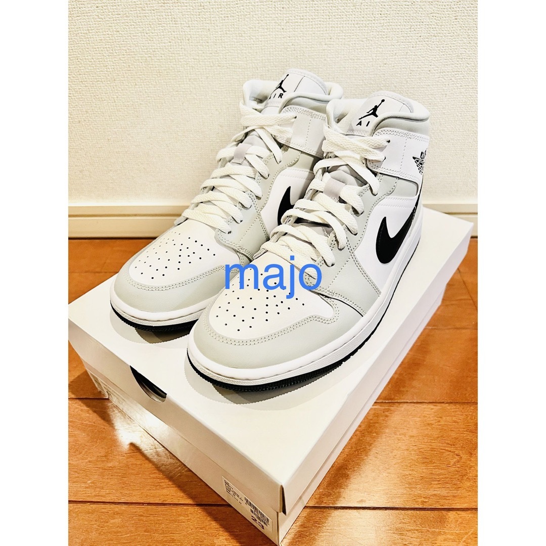 Nike WMNS Air Jordan 1 Mid Grey Fog 28cm