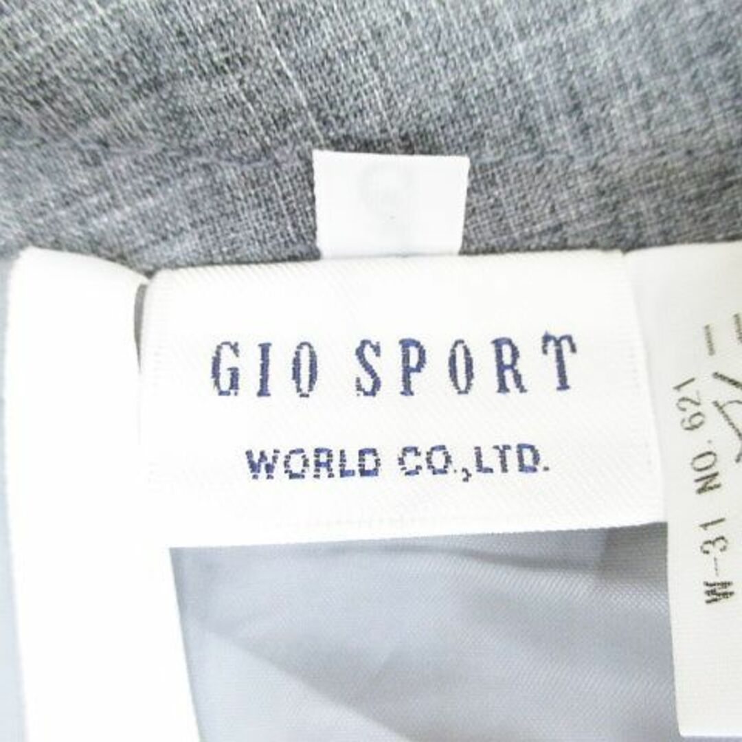 GIO SPORT(ジオスポーツ)のジオスポーツ ミモレ丈 ラップスカート フレアスカート 3 グレー 日本製 毛 レディースのスカート(ロングスカート)の商品写真