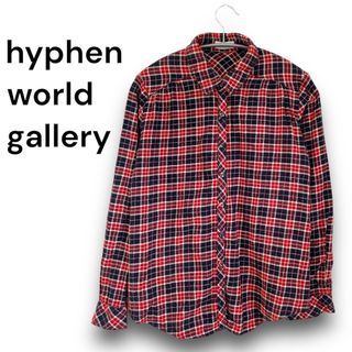 イーハイフンワールドギャラリー(E hyphen world gallery)の【hyphen world gallery】シャツ 赤 レッド ネルチェック柄(シャツ/ブラウス(長袖/七分))